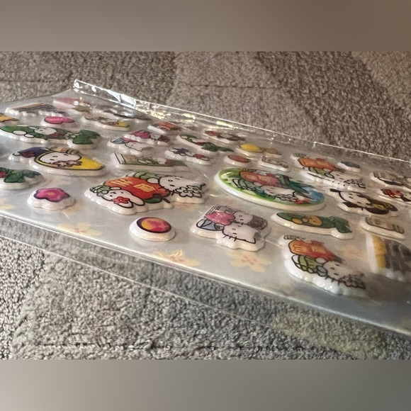 *2010* Hello Kitty Puffy Sticker Sheet Japan Exclusive Official Sanrio Kawaii - Picture 7 of 9